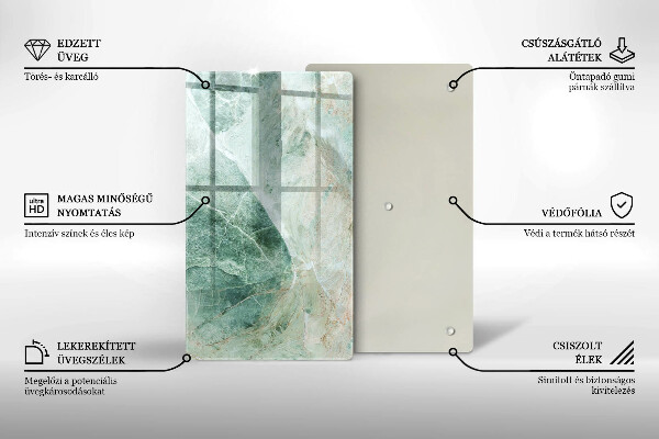 Glass worktop saver Stone structure