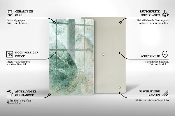 Glass worktop saver Stone structure
