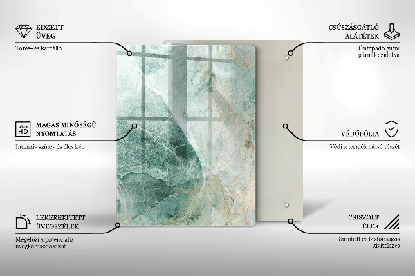 Glass worktop saver Stone structure