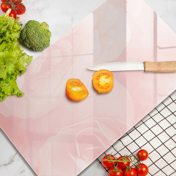 Glass worktop saver Pastel background roses