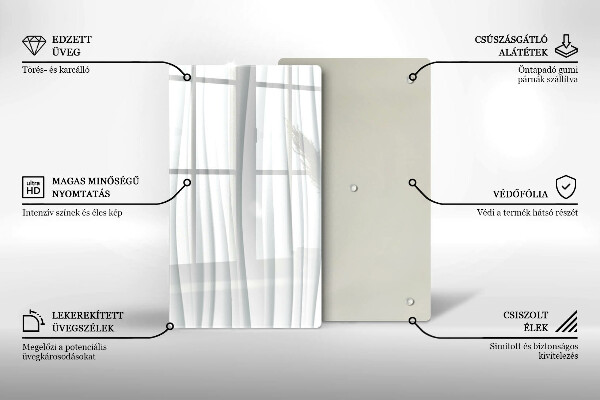 Glass worktop saver Modern structure