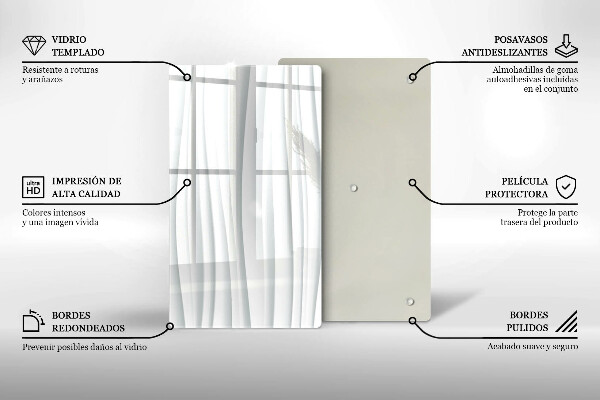 Glass worktop saver Modern structure
