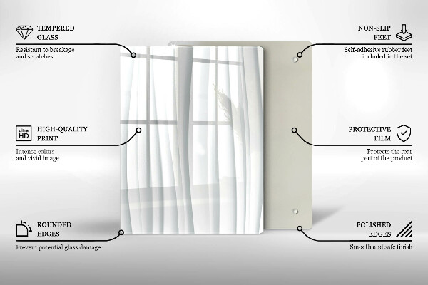 Glass worktop saver Modern structure