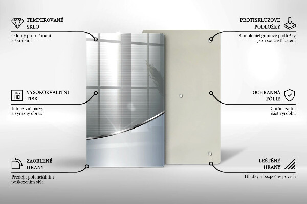 Glass worktop saver Pattern metal abstraction