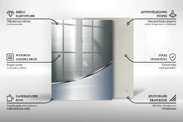 Glass worktop saver Pattern metal abstraction