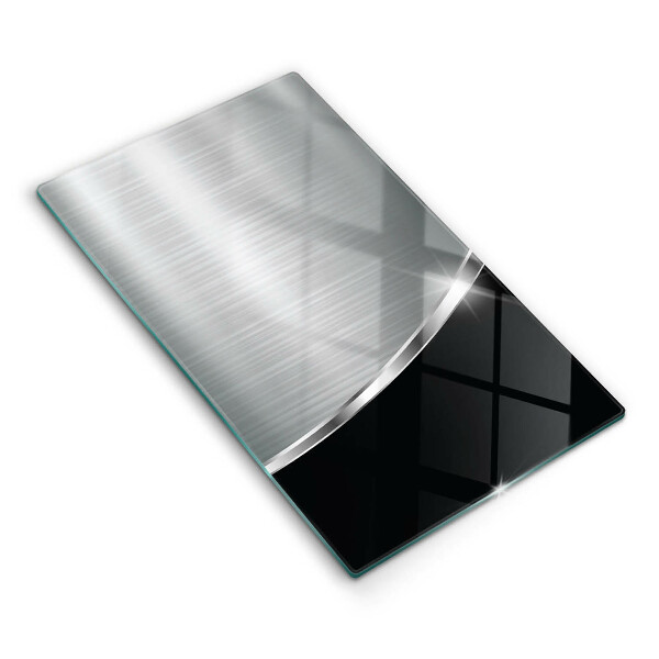 Glass worktop saver Abstraction with metal