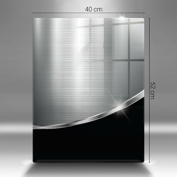 Glass worktop saver Abstraction with metal