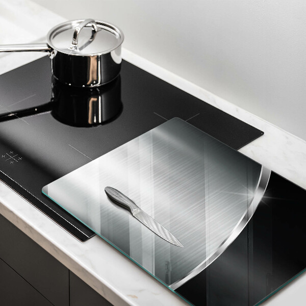 Glass worktop saver Abstraction with metal