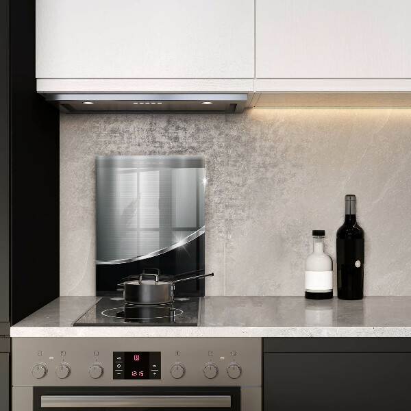 Glass worktop saver Abstraction with metal