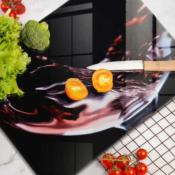 Kitchen worktop saver A glass of red wine