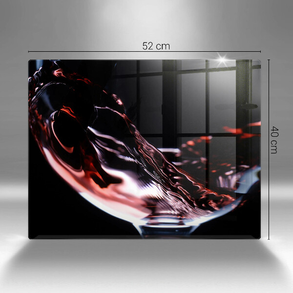 Kitchen worktop saver A glass of red wine