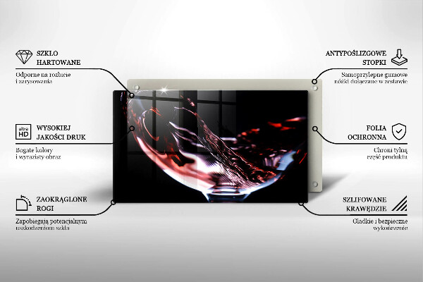 Kitchen worktop saver A glass of red wine