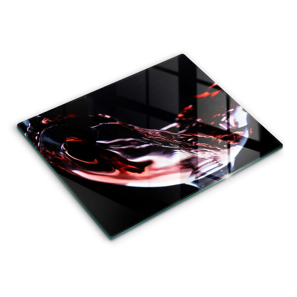 Kitchen worktop saver A glass of red wine