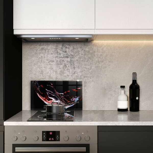 Kitchen worktop saver A glass of red wine