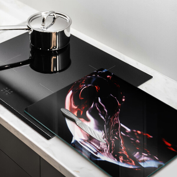 Kitchen worktop saver A glass of red wine