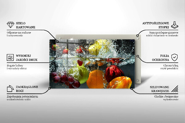 Kitchen worktop saver Juicy fruit in water