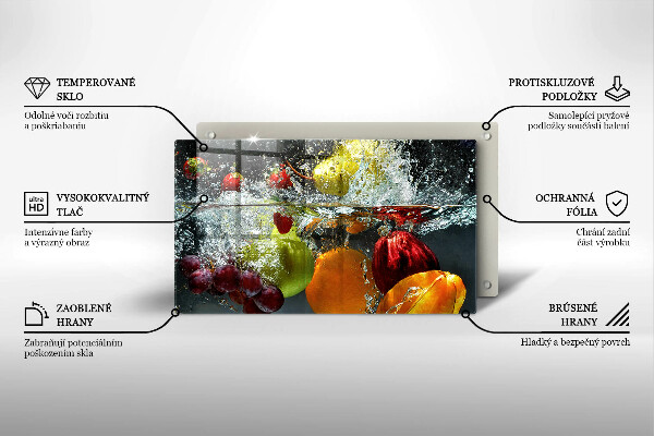 Kitchen worktop saver Juicy fruit in water