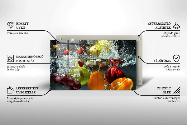 Kitchen worktop saver Juicy fruit in water