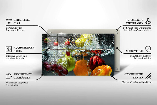 Kitchen worktop saver Juicy fruit in water