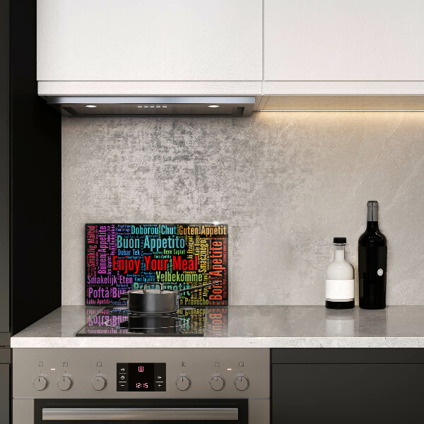 Kitchen worktop saver Enjoy your meal transcriptions