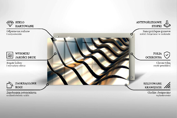 Kitchen worktop saver 3D metal shapes