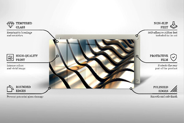 Kitchen worktop saver 3D metal shapes