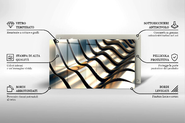 Kitchen worktop saver 3D metal shapes