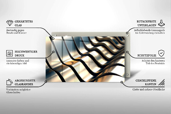 Kitchen worktop saver 3D metal shapes