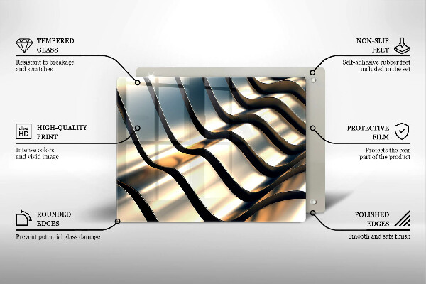 Kitchen worktop saver 3D metal shapes