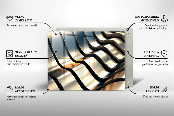 Kitchen worktop saver 3D metal shapes