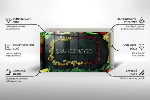 Kitchen worktop saver The inscription Tasty!