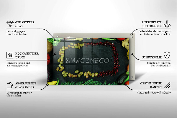 Kitchen worktop saver The inscription Tasty!