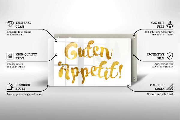 Kitchen worktop saver The inscription GUTEN APPETIT!