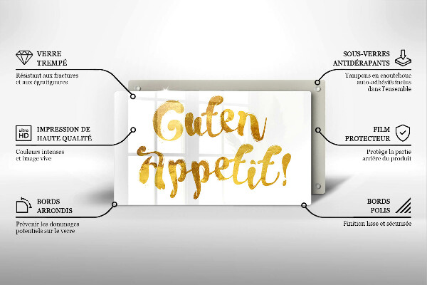 Kitchen worktop saver The inscription GUTEN APPETIT!