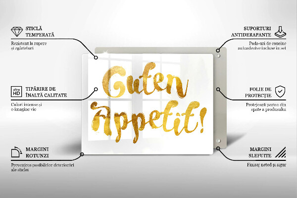 Kitchen worktop saver The inscription GUTEN APPETIT!