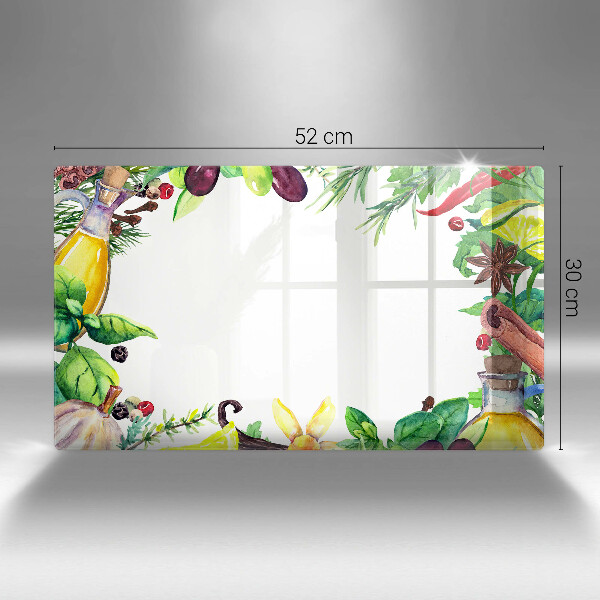 Kitchen worktop saver Painted food