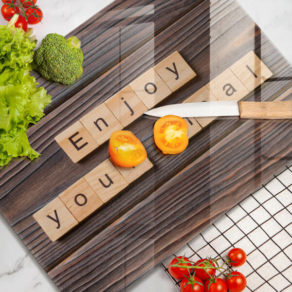 Kitchen worktop saver The inscription Enjoy Your Meal