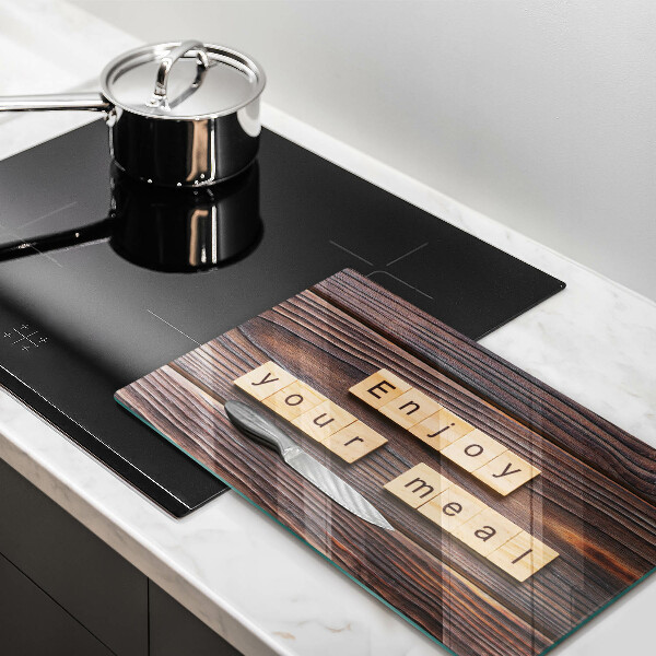 Kitchen worktop saver The inscription Enjoy Your Meal