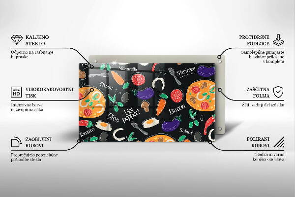 Induction hob protector Food illustration