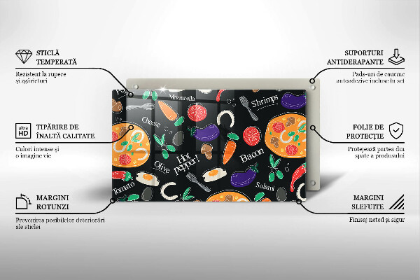 Induction hob protector Food illustration