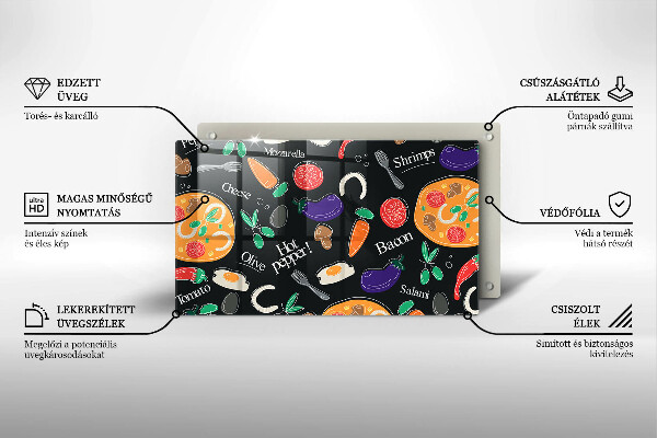 Induction hob protector Food illustration