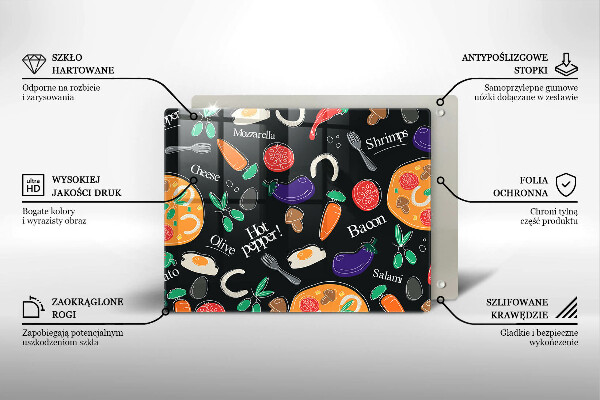 Induction hob protector Food illustration