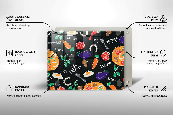 Induction hob protector Food illustration