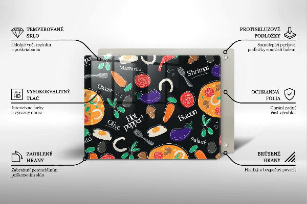 Induction hob protector Food illustration