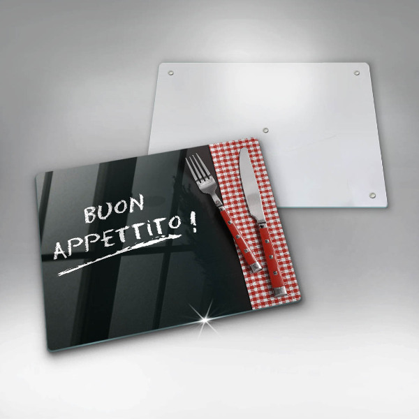 Induction hob protector The inscription Buon Appetito!