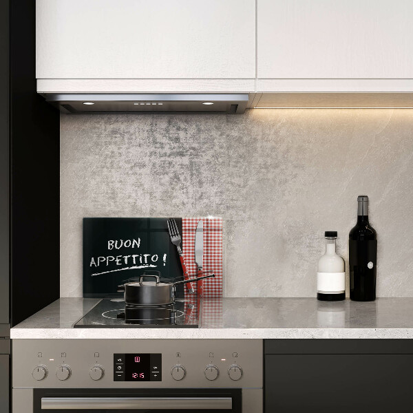 Induction hob protector The inscription Buon Appetito!