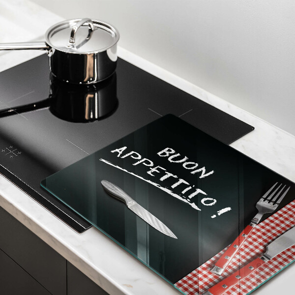 Induction hob protector The inscription Buon Appetito!