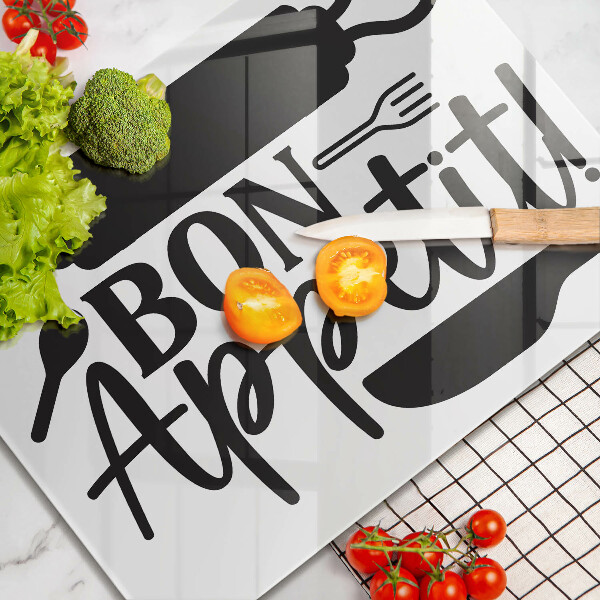Glass worktop saver The inscription Bon Appetit