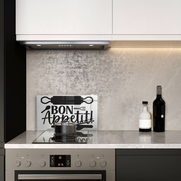 Glass worktop saver The inscription Bon Appetit