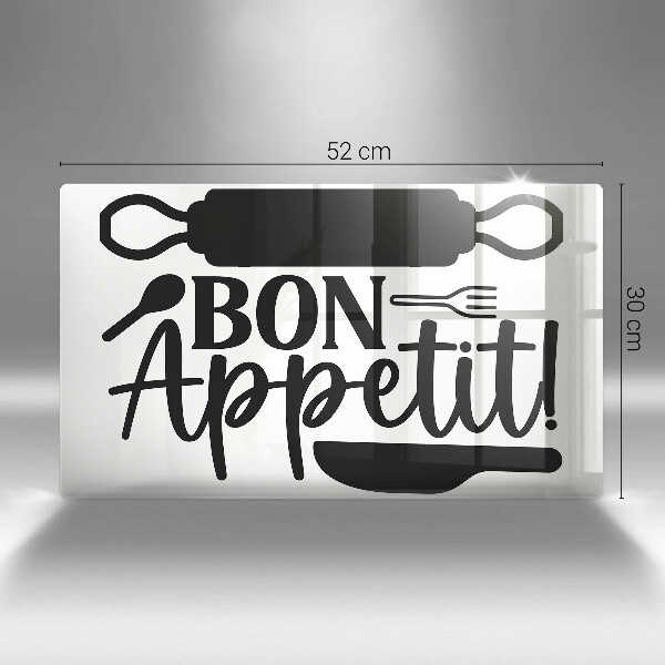 Glass worktop saver The inscription Bon Appetit